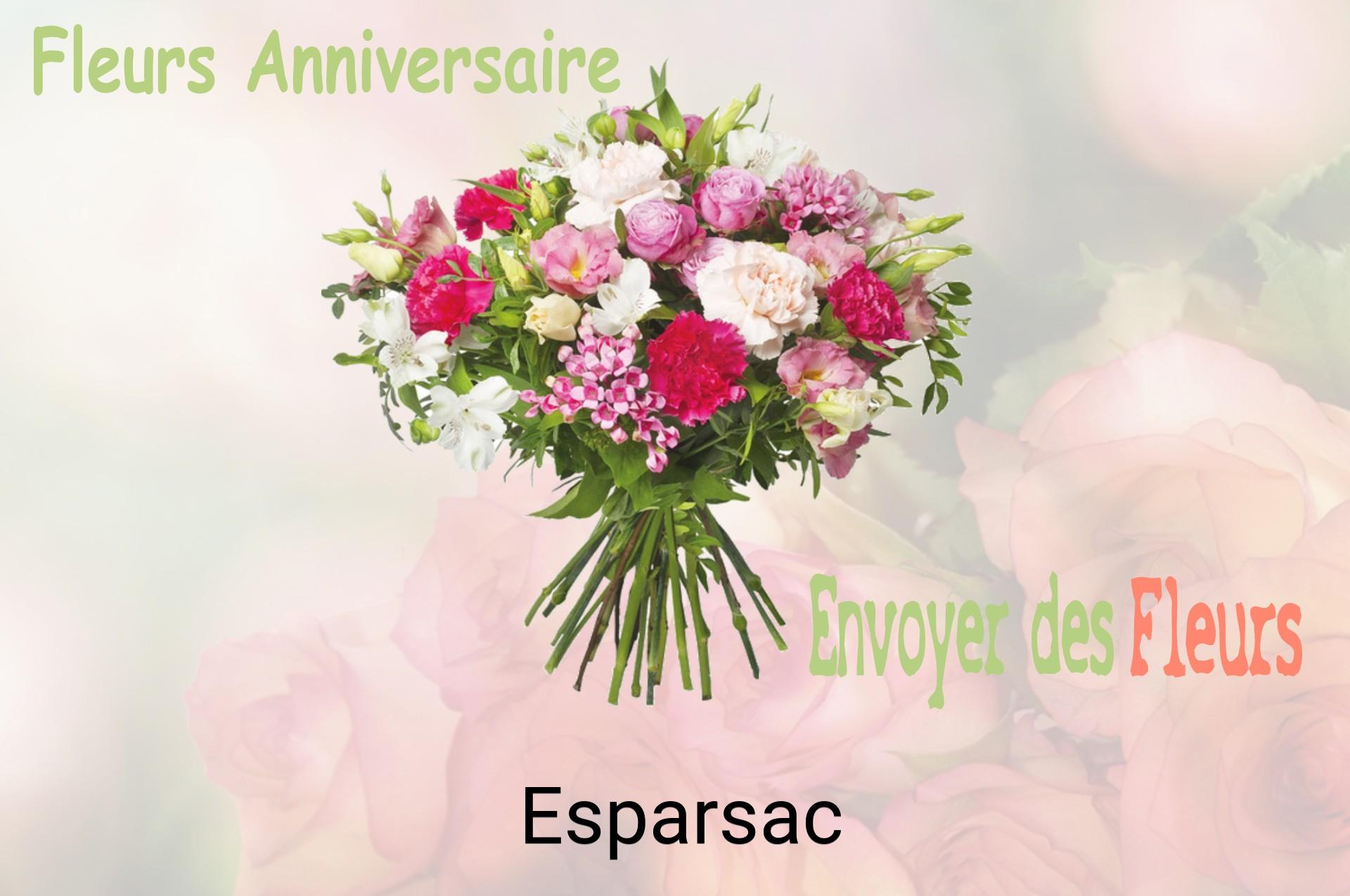 Bouquet de fleurs d’anniversaire livré à Esparsac